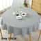 Nordic Elegance Round Tablecloth Cotton Linen Dining Cover 7