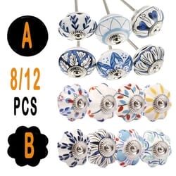 vintage charm ceramic drawer knobs set for cabinets and furniture
