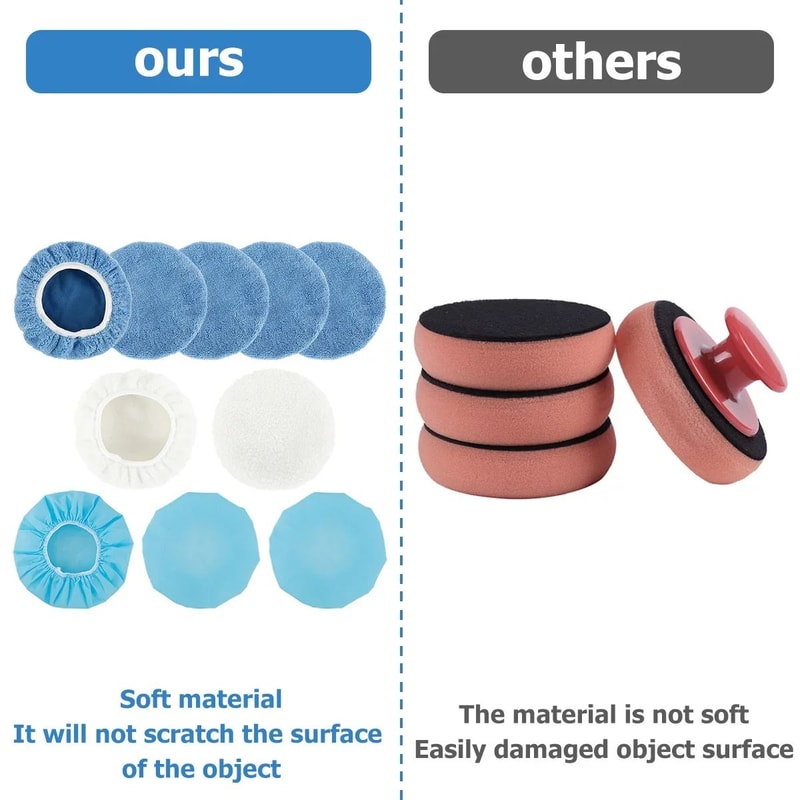 ProShine Car Polishing Pads Kit For Buffing And Waxing 2