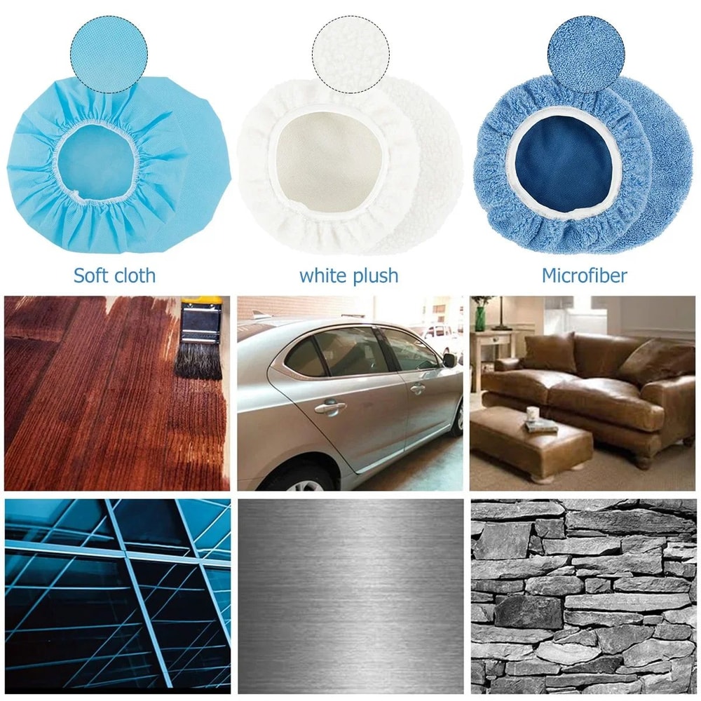 ProShine Car Polishing Pads Kit For Buffing And Waxing 3