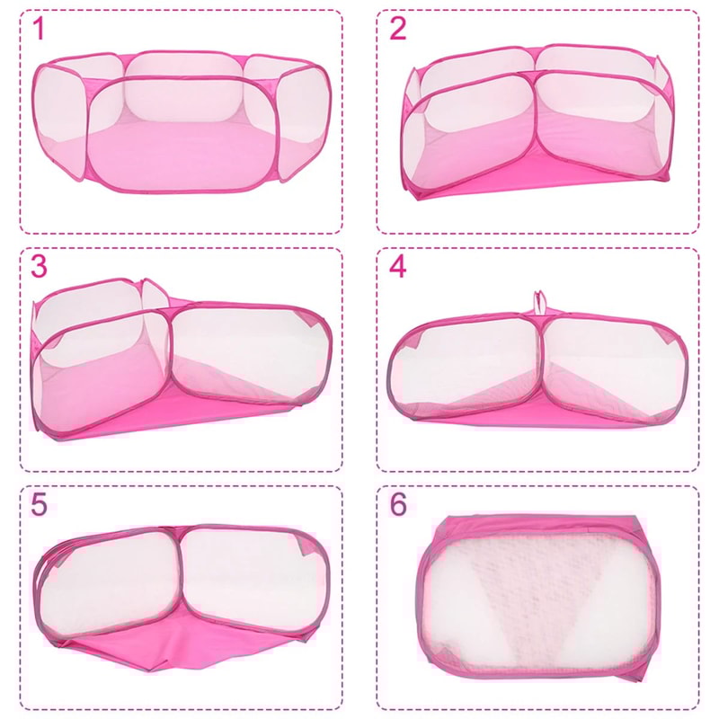 SafePlay Portable Pet Playpen Tent For Small Animals Indoor And Outdoor 4