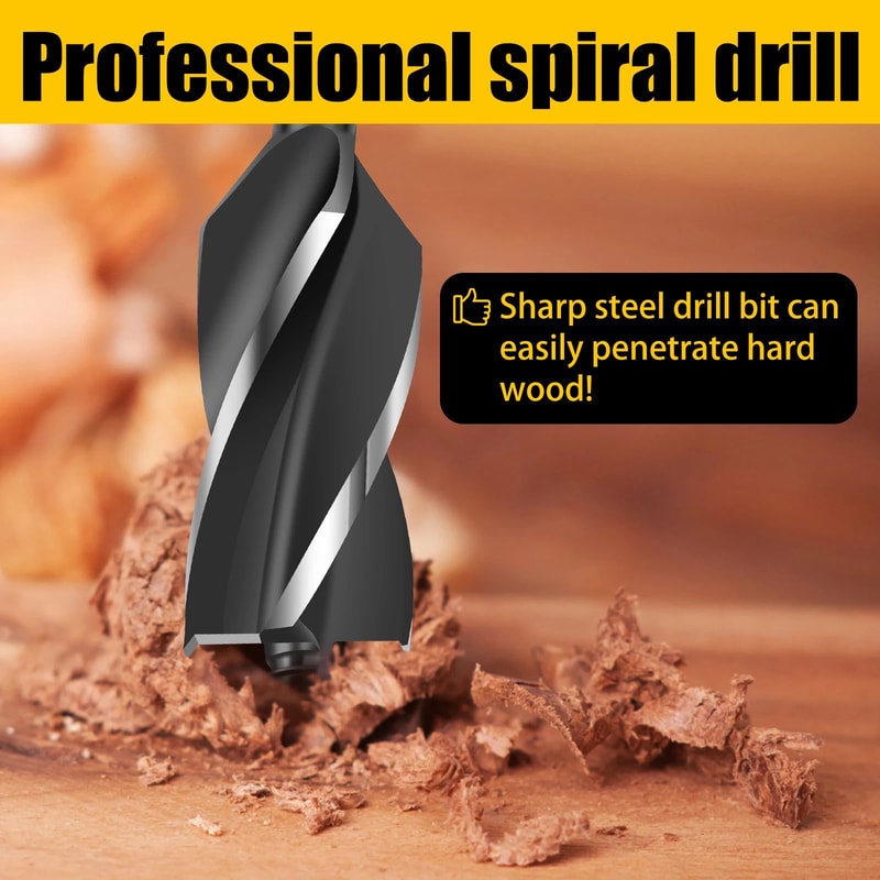 SurvivalPro Manual Auger Drill Bit For Wood Camping And Bushcraft 1