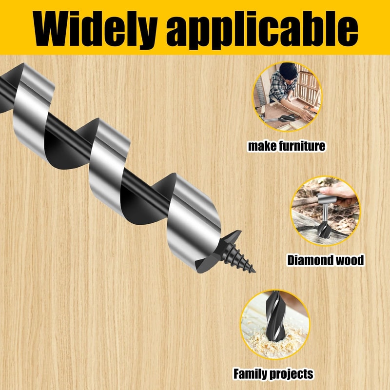 SurvivalPro Manual Auger Drill Bit For Wood Camping And Bushcraft 4