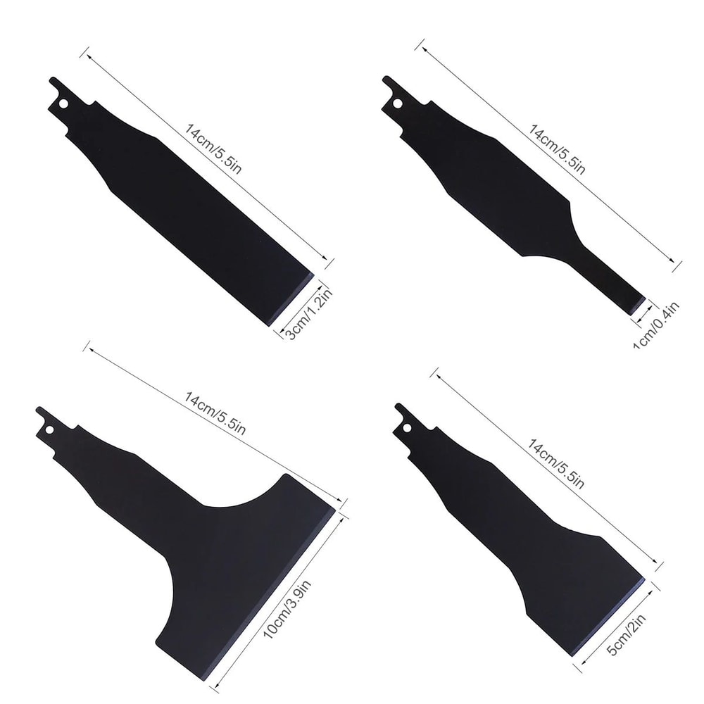 PowerScrape Reciprocating Saw Scraper Blade Set For Fast Surface Removal 7
