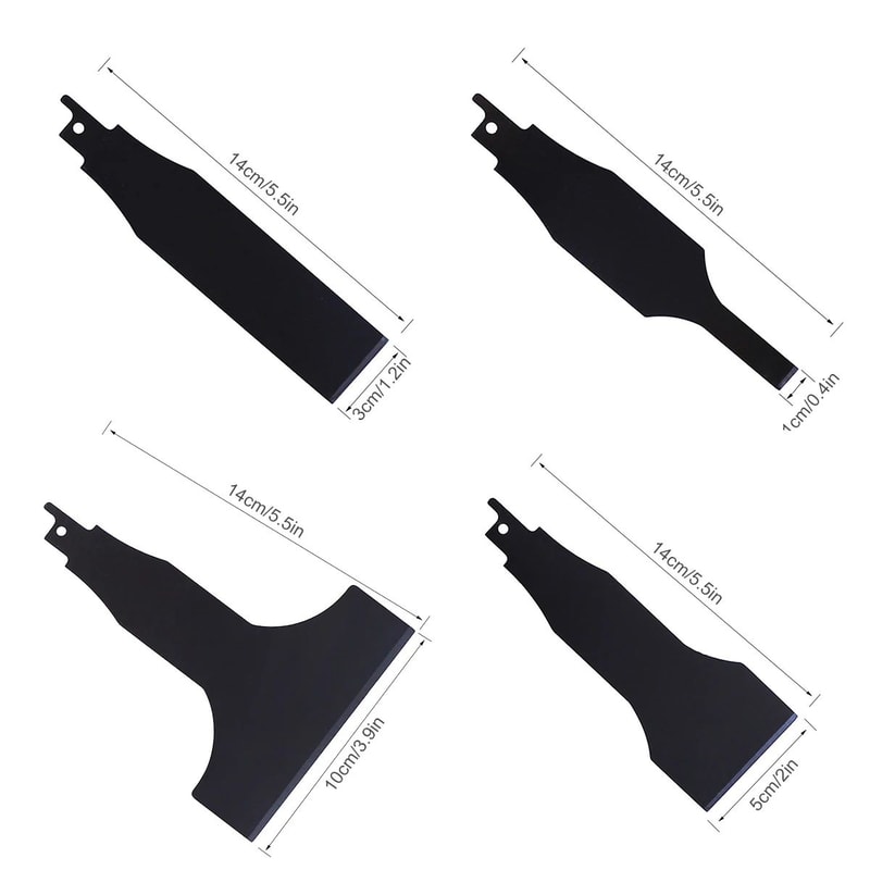 PowerScrape Reciprocating Saw Scraper Blade Set For Fast Surface Removal 7