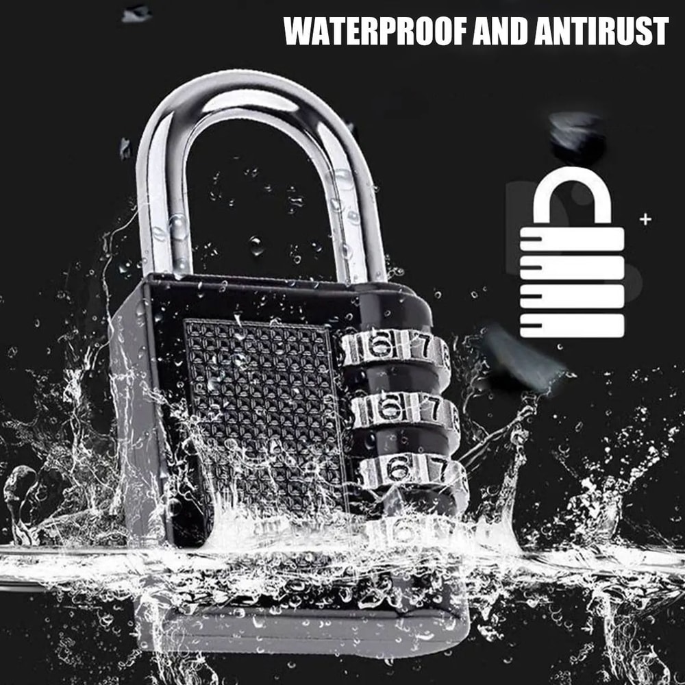SecureLock Weatherproof Combination Padlock For Outdoor And Locker Use 1