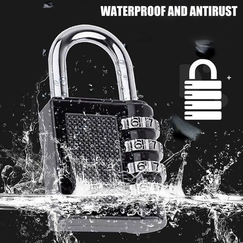 SecureLock Weatherproof Combination Padlock For Outdoor And Locker Use 1