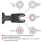 Multi Tool Oscillating Saw Blades Set High Carbon Steel Quick Release Kit 3