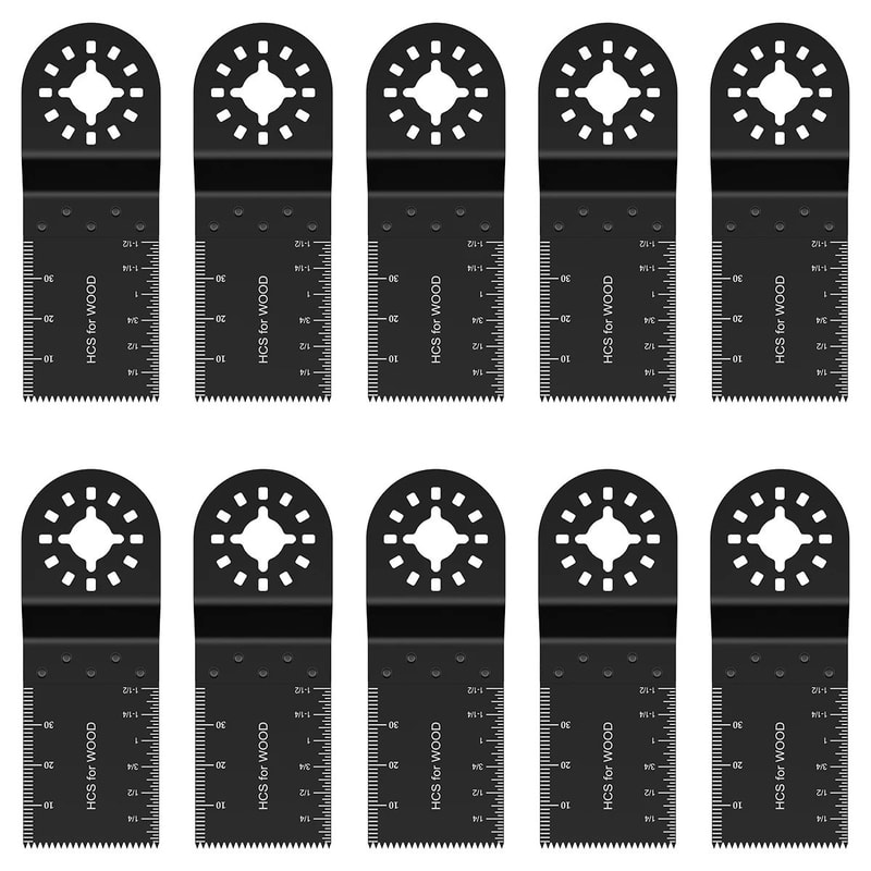 Multi Tool Oscillating Saw Blades Set High Carbon Steel Quick Release Kit 6