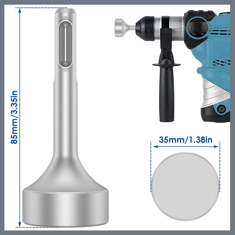 Heavy Duty Ground Rod Driver Drill Bit Carbon Steel Grounding Rod Installation Tool 6