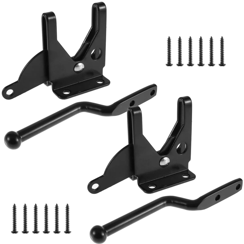 Heavy Duty Self Locking Gate Latch Secure Steel Fence Lock System 7