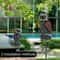 Realistic Owl Bird Repellent Decoy With 360 Degree Rotating Head Waterproof Garden Protector 2