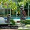 Realistic Owl Bird Repellent Decoy With 360 Degree Rotating Head Waterproof Garden Protector 2