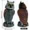 Realistic Owl Bird Repellent Decoy With 360 Degree Rotating Head Waterproof Garden Protector 7
