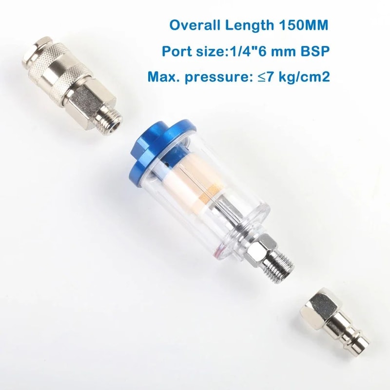 Air Compressor Moisture Separator Filter Kit 1 4 Inch Water Oil Trap For Spray Guns 1