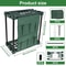 33 Slot Garden Tool Organizer Rack Heavy Duty Storage Stand For Garage And Yard Tools 5