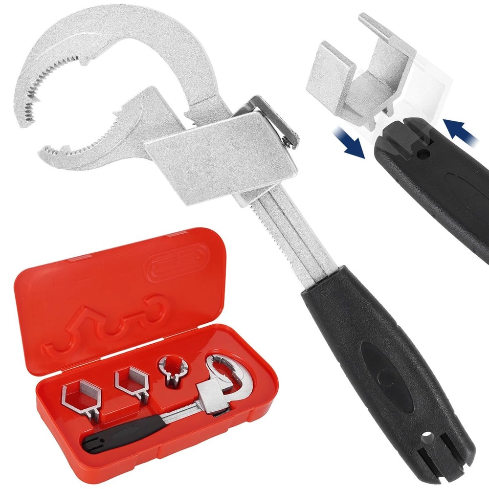 4 In 1 Adjustable Faucet Wrench Multifunction Plumbing Tool For Sink And Pipe Repair 2