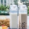 Reusable Milk Carton Water Bottle Leak Proof Clear Drink Container For Travel And Daily Use 2