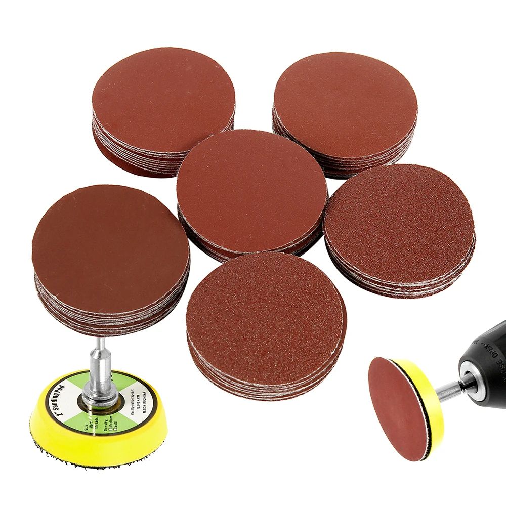 60 Piece Polishing Pad Set Sanding Discs Kit For Drill And Rotary Tools 2