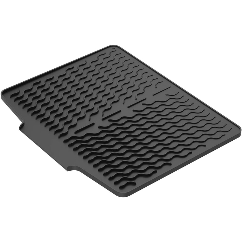 Silicone Dish Drying Mat Heat Resistant Non Slip Kitchen Counter Drying Pad 3