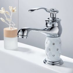 modern bathroom sink faucet hot and cold mixer deck mounted vanity tap