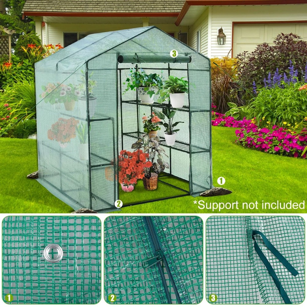 Waterproof PVC Plant Cover Garden Protective Tarpaulin Greenhouse Shield For Balcony And Outdoor Pl 1