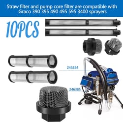 10 pack airless spray gun filters 60 mesh paint sprayer replacement filters