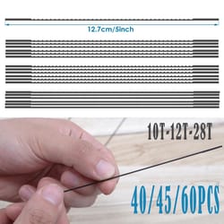 60 piece scroll saw blade set 5 inch fine cut woodworking blades for precision cutting