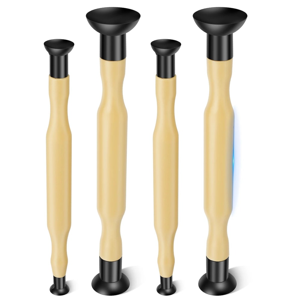 4 Piece Valve Lapping Tool Kit Manual Engine Valve Grinding Sticks With Suction Cups 7