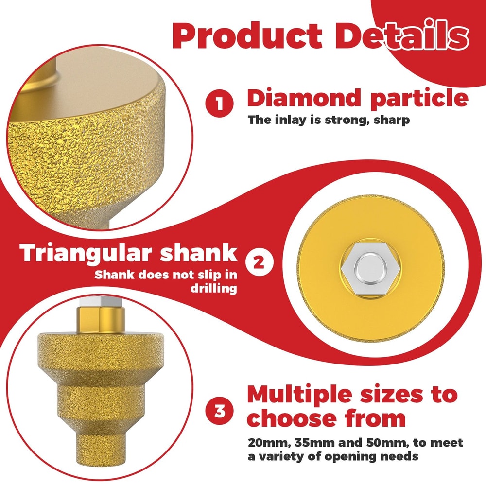 Diamond Step Drill Bit Chamfer Tool Precision Hole Opener For Metal Wood And Plastic 2