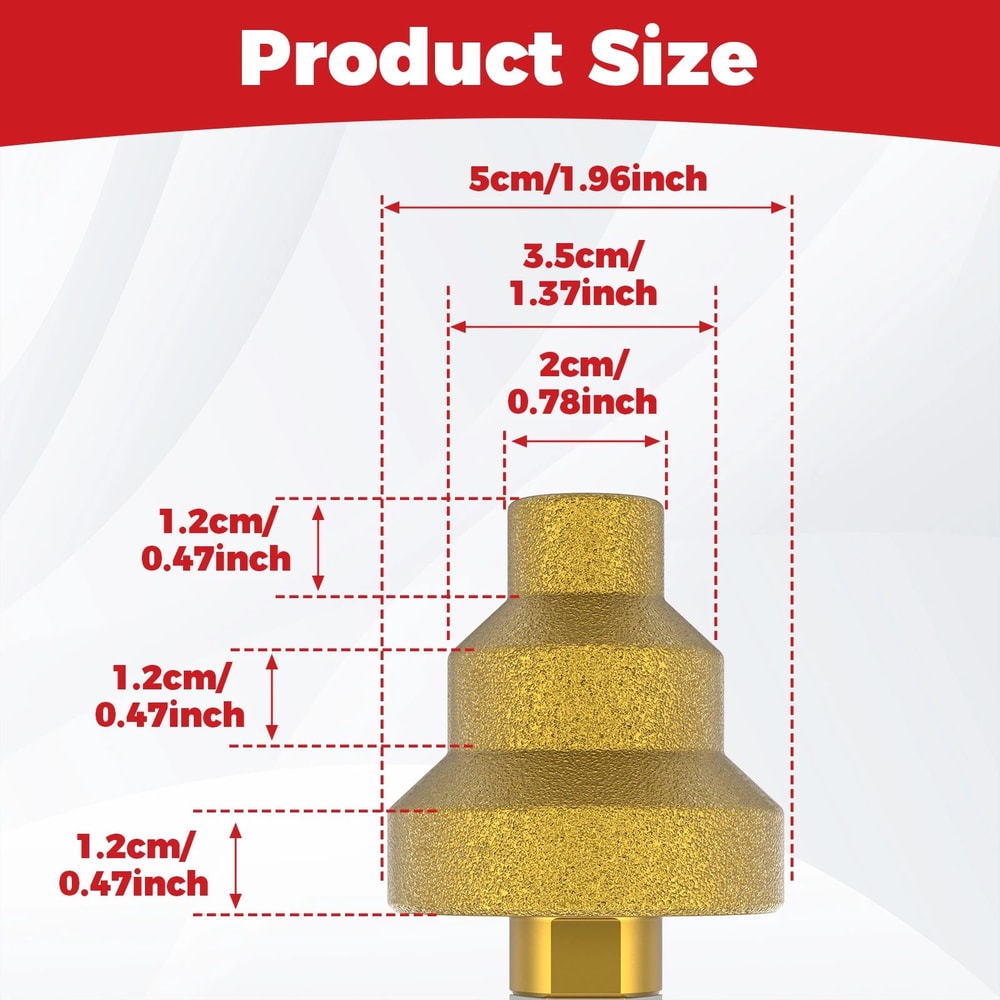 Diamond Step Drill Bit Chamfer Tool Precision Hole Opener For Metal Wood And Plastic 5