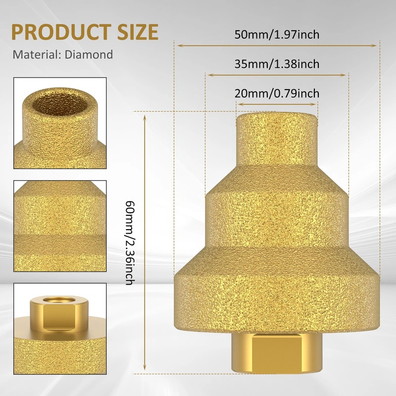 Diamond Step Drill Bit Chamfer Tool Precision Hole Opener For Metal Wood And Plastic 7