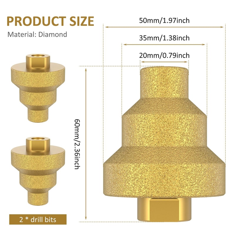 Diamond Step Drill Bit Chamfer Tool Precision Hole Opener For Metal Wood And Plastic 8
