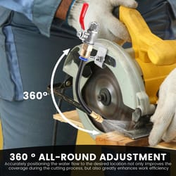 angle grinder dust control misting system water spray attachment for cleaner cutting