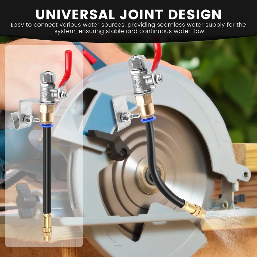 Angle Grinder Dust Control Misting System Water Spray Attachment For Cleaner Cutting 1