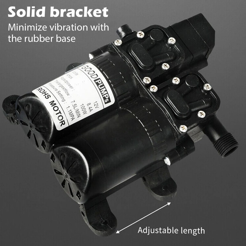 12V High Pressure Water Pump With Automatic Switch For RV Camping And Cleaning Use 2