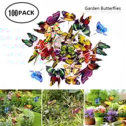 colorful 3d butterfly garden stakes decorative outdoor yard ornaments set