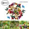 Colorful 3D Butterfly Garden Stakes Decorative Outdoor Yard Ornaments Set 0