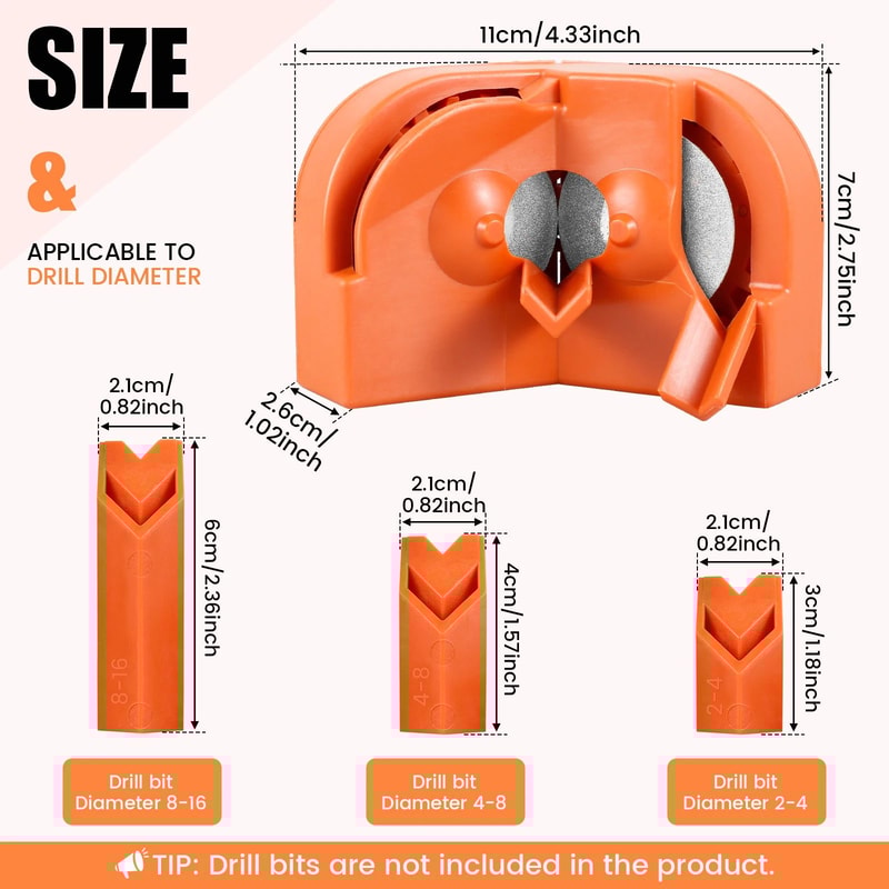 Universal Drill Bit Sharpener Tool With Diamond Grinding Wheel For Fast Precision Sharpening 5