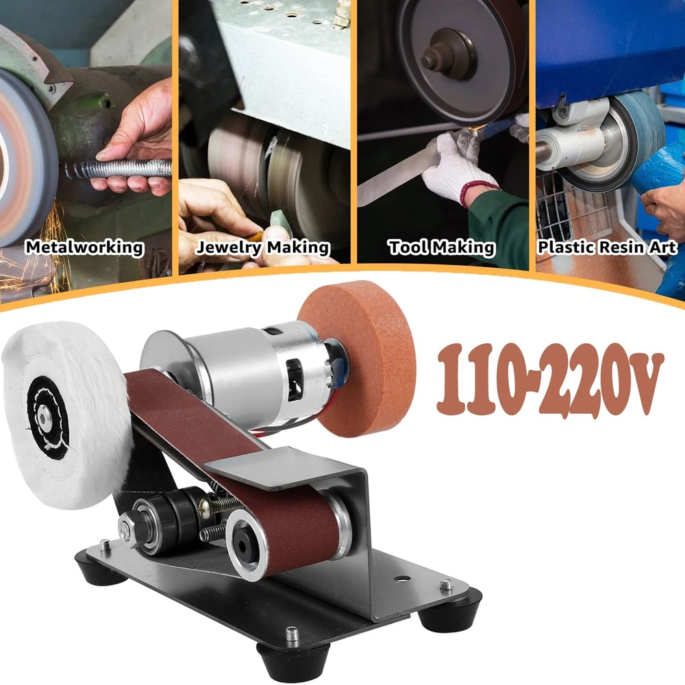Electric Belt Sander Machine For Grinding Polishing And Tool Sharpening DIY Power Tool 0