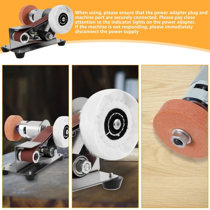 Electric Belt Sander Machine For Grinding Polishing And Tool Sharpening DIY Power Tool 3