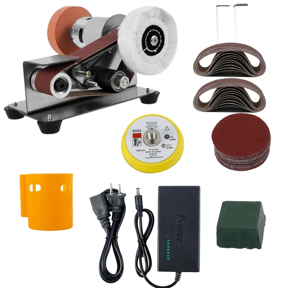 Electric Belt Sander Machine For Grinding Polishing And Tool Sharpening DIY Power Tool 4