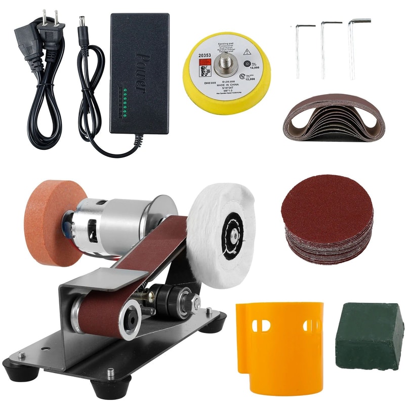 Electric Belt Sander Machine For Grinding Polishing And Tool Sharpening DIY Power Tool 7