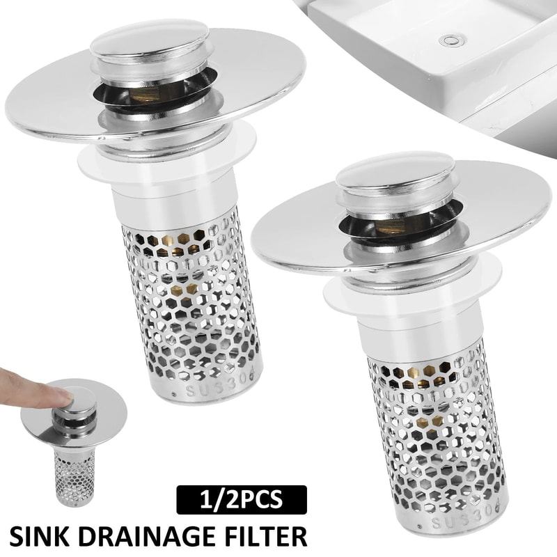Anti Clog Sink Drain Strainer Stopper Filter For Bathroom And Kitchen Use 0