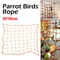 Bird Swing Ladder Toy With Rope Net For Parrot Climbing Chewing And Play 0