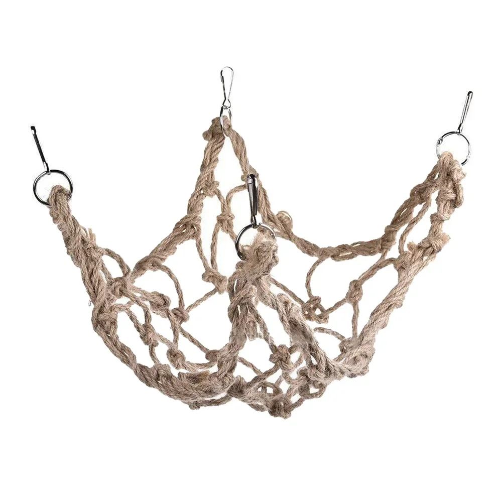 Bird Swing Ladder Toy With Rope Net For Parrot Climbing Chewing And Play 3