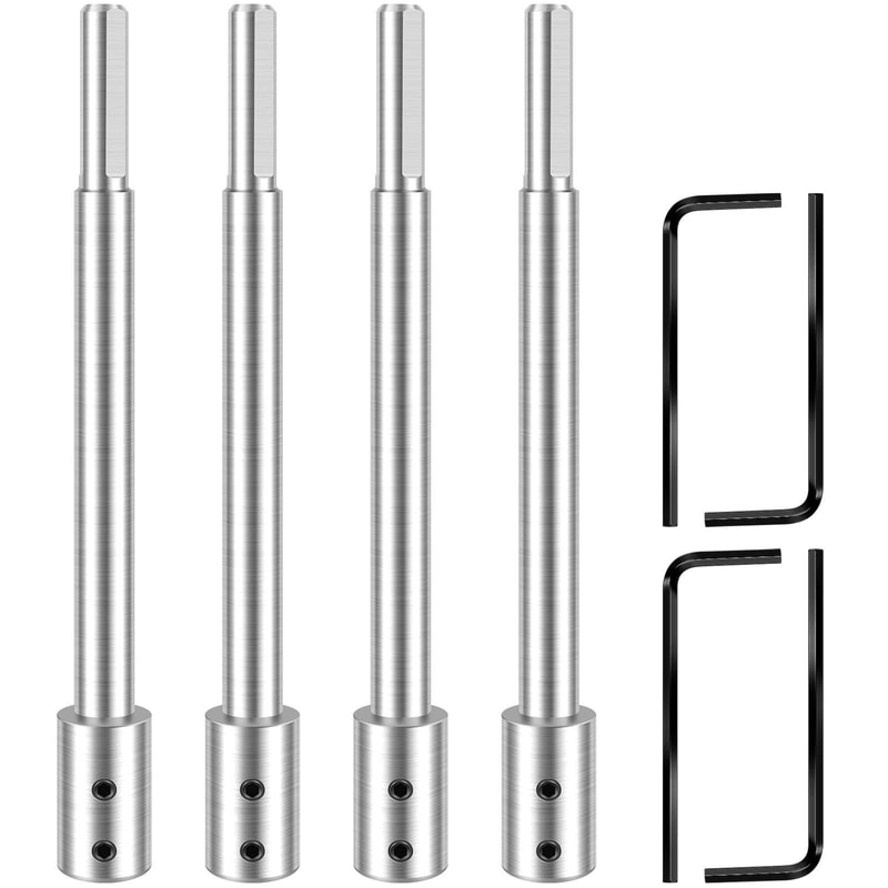 Magnetic Drill Bit Extension Set Long Bit Holder Adapter For Hard To Reach Screwing 6