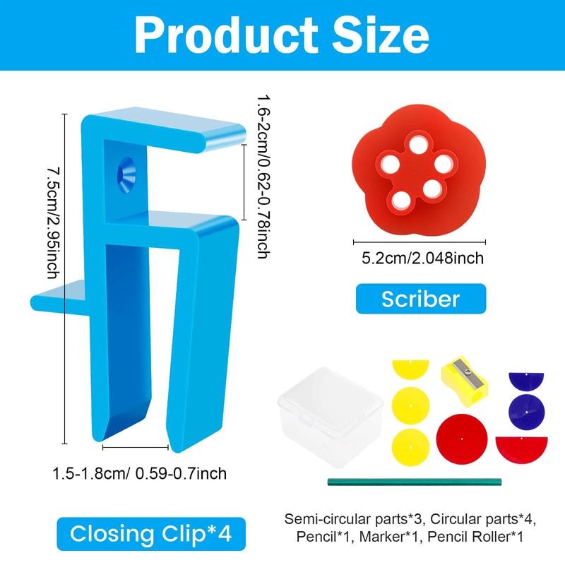 Adjustable Carpentry Scribe Tool For Cabinet Installation And Precision Wood Fitting 7