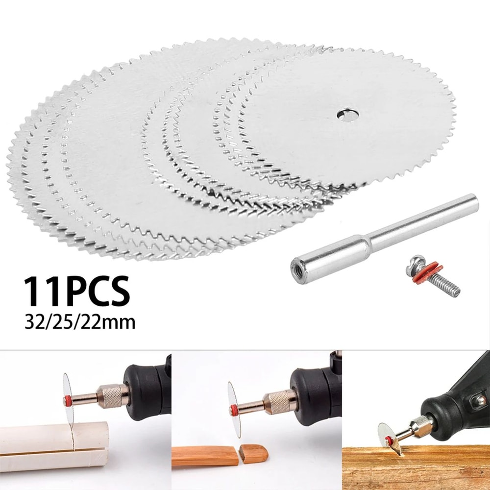 Mini Circular Saw Blade Set For Rotary Tools Metal Cutting Grinding And Sanding Kit 2
