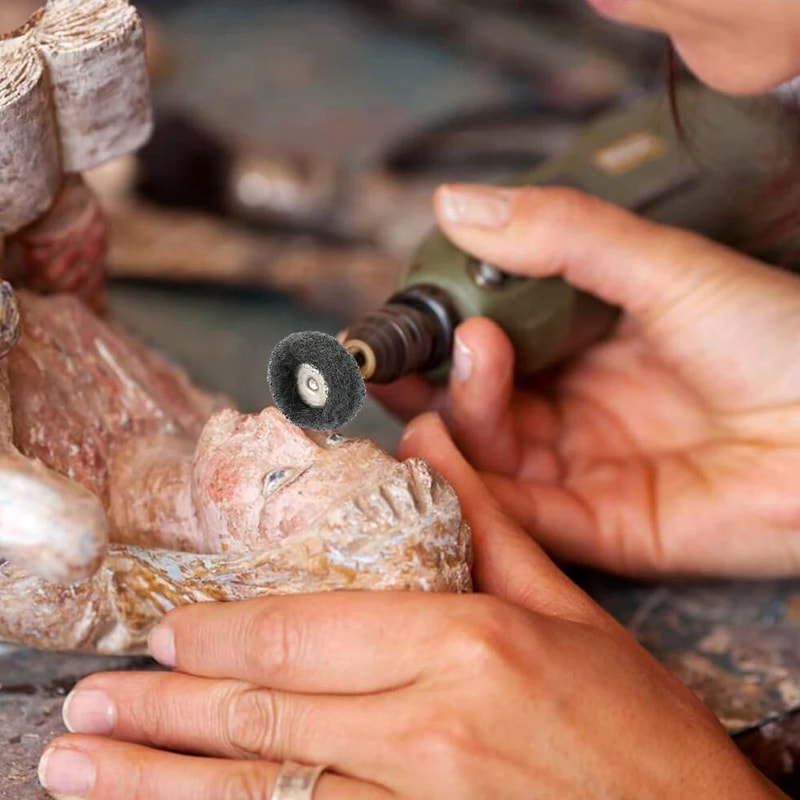 Abrasive Nylon Brush Set For Drill Cleaning Polishing And Surface Finishing 3